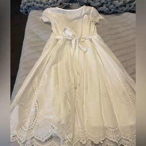 Ivory vintage Eyelet lace BCBG Maxazria dress medium